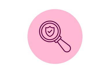 Kalkan pentaglow, vektör, piksel mükemmel, illüstratör dosyasını ara