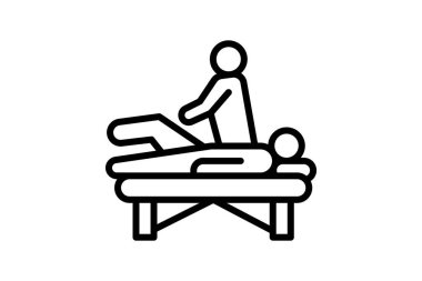 Spa Terapisi çizgi simgesi, vektör, piksel mükemmel, illüstratör dosyası