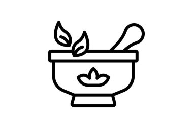 Bitkisel çizgi simgesi, vektör, piksel mükemmel, illüstratör dosyası