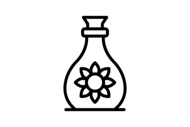 Temel Şişe Satırı simgesi, vektör, piksel mükemmel, illüstratör dosyası