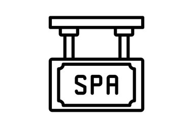 Spa İmza Satırı simgesi, vektör, piksel mükemmel, illüstratör dosyası