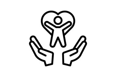 Kişisel bakım çizgisi simgesi, vektör, piksel mükemmel, illüstratör dosyası