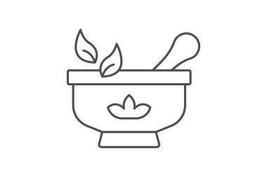 Bitkisel ince çizgi simgesi, vektör, piksel mükemmel, illüstratör dosyası