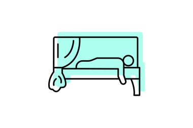 Spa Masaj rengi gölge ince çizgi simgesi, vektör, piksel mükemmel, illüstratör dosyası