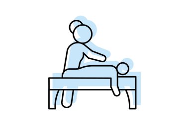Spa Body renk gölge ince çizgi simgesi, vektör, piksel mükemmel, illüstratör dosyası