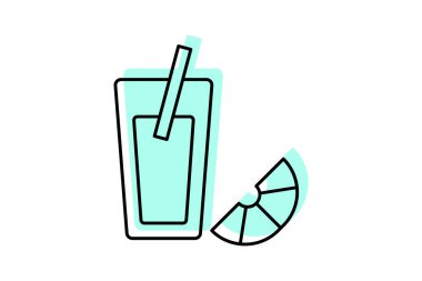 Meyve Suyu renk gölge inceltici simge, vektör, piksel mükemmel, illüstratör dosyası