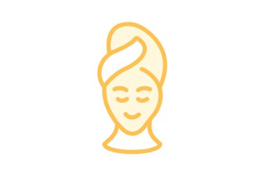 Spa Güzelliği duotone çizgi simgesi, vektör, piksel mükemmel, illüstratör dosyası