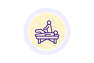 Spa Terapisi renk çemberi simgesi, vektör, piksel mükemmel, illüstratör dosyası