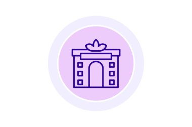 Wellness Center renk çemberi simgesi, vektör, piksel mükemmel, illüstratör dosyası