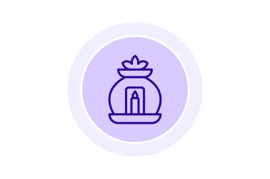 Aromaterapi renk çemberi simgesi, vektör, piksel mükemmel, illüstratör dosyası