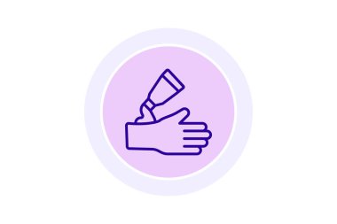 Besleyici Losyon renk çemberi simgesi, vektör, piksel mükemmel, illüstratör dosyası