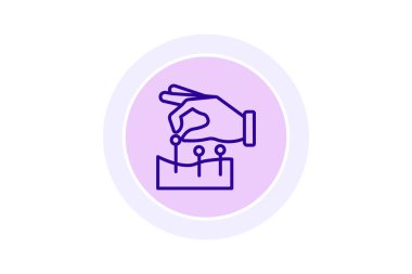 Akupunktur renk çemberi simgesi, vektör, piksel mükemmel, illüstratör dosyası