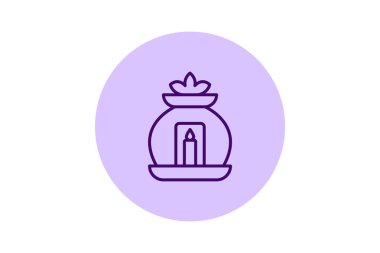 Aromaterapi beşgeni, vektör, piksel mükemmel, illüstratör dosyası