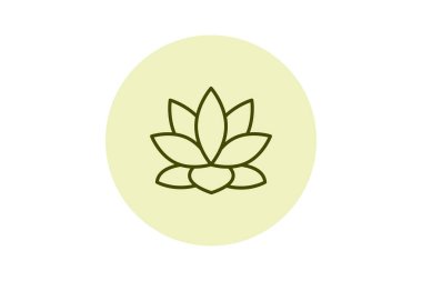 Lotus çiçeği pentaglow, vektör, piksel mükemmel, illüstratör dosyası