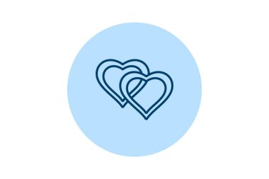 Aşk Bond beşgeni, vektör, piksel mükemmel, illüstratör dosyası