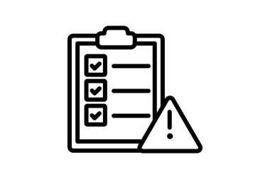 Denetim Risk Değerlendirme Satırı simgesi, vektör, piksel mükemmel, illüstratör dosyası