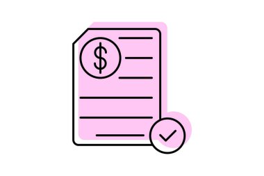 Diligence renk gölge ince çizgi simgesi, vektör, piksel mükemmel, illüstratör dosyası