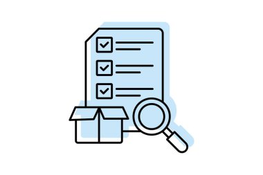 Kalite Teftiş renk gölge inceliği simgesi, vektör, piksel mükemmel, illüstratör dosyası