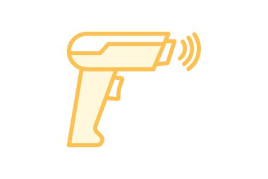 Barkod Tarayıcı duotone satır simgesi, vektör, piksel mükemmel, illüstratör dosyası