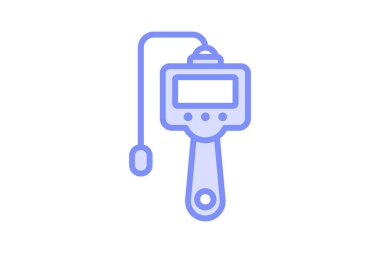 Teftiş Kamerası duotone çizgi simgesi, vektör, piksel mükemmel, illüstratör dosyası