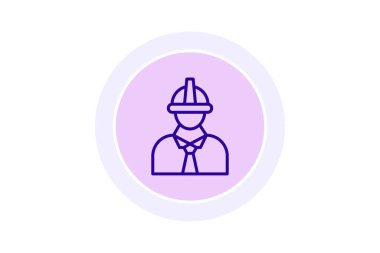 Denetim Uzmanı renk çemberi simgesi, vektör, piksel mükemmel, illüstratör dosyası