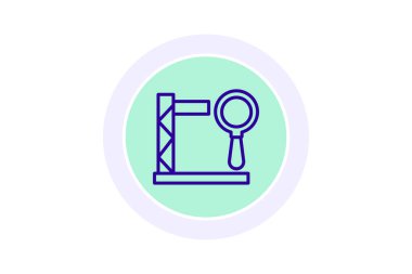 Site Teftiş renk çemberi simgesi, vektör, piksel mükemmel, illüstratör dosyası