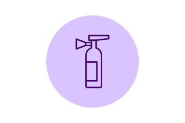 Yangın söndürücü pentaglow, vektör, piksel mükemmel, illüstratör dosyası