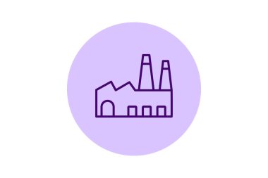 Fabrika denetimi pentaglow, vektör, piksel mükemmel, illüstratör dosyası