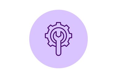 Bakım denetimi pentaglow, vektör, piksel mükemmel, illüstratör dosyası