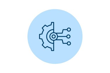 Dijital Dönüşüm beşgeni, vektör, piksel mükemmel, illüstratör dosyası