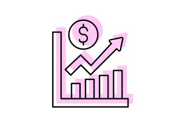 Borsa renk gölge inceltici simge, vektör, piksel mükemmel, illüstratör dosyası