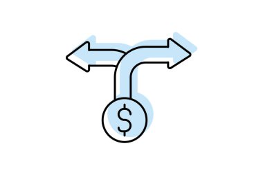 Stok Renk Gölgesi İnce Çizgisi simgesi, vektör, piksel mükemmel, illüstratör dosyası
