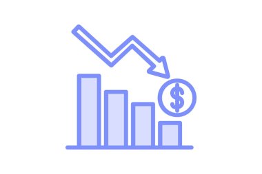 Hisse Fiyat duoton çizgi simgesi, vektör, piksel mükemmel, illüstratör dosyası