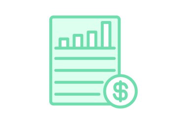 Rapor Açıklaması duotone satır simgesi, vektör, piksel mükemmel, illüstratör dosyası