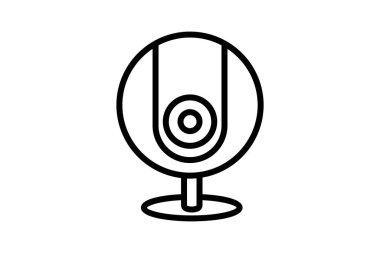 Web kamerası çizgi simgesi, vektör, piksel mükemmel, illüstratör dosyası