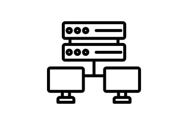 Ağ Eklenmiş satır simgesi, vektör, piksel mükemmel, illüstratör dosyası