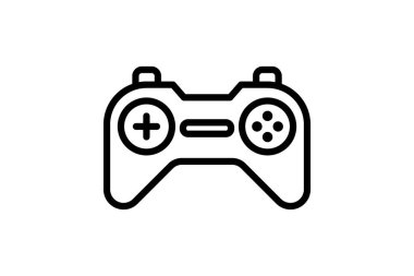 Gamepad satır simgesi, vektör, piksel mükemmel, illüstratör dosyası