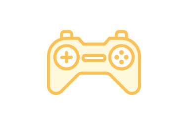 Gamepad duotone satır simgesi, vektör, piksel mükemmel, illüstratör dosyası