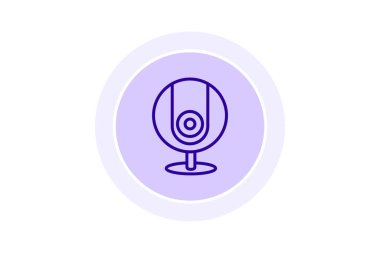 Webcam renk çemberi simgesi, vektör, piksel mükemmel, illüstratör dosyası