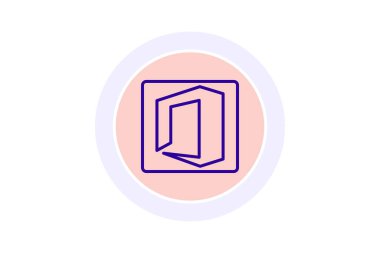 Ofis Süiti renk çemberi simgesi, vektör, piksel mükemmel, illüstratör dosyası