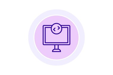 Uzak Masaüstü renk çemberi simgesi, vektör, piksel mükemmel, illüstratör dosyası