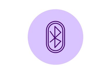 Bluetooth beşgen, vektör, piksel mükemmel, illüstratör dosyası