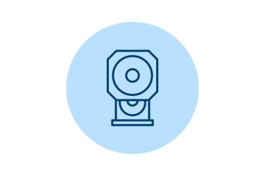 Optik Sürücü pentaglow, vektör, piksel mükemmel, illüstratör dosyası