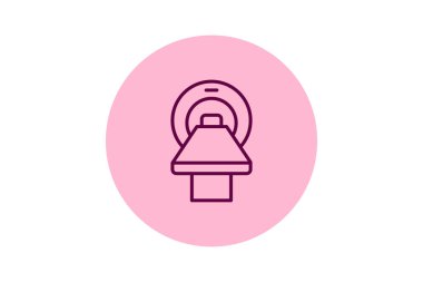 MRI Makine pentaglow, vektör, piksel mükemmel, illüstratör dosyası