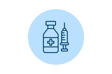 Aşı beşgeni, vektör, piksel mükemmel, illüstratör dosyası