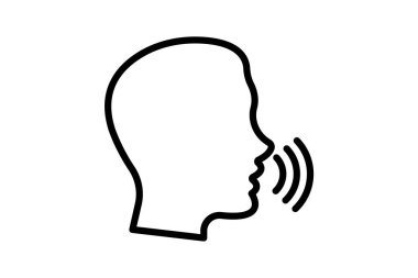 Konuşma Terapisi satır simgesi, vektör, piksel mükemmel, illüstratör dosyası