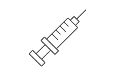 Şırınga inceliği simgesi, vektör, piksel mükemmel, illüstratör dosyası