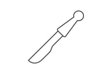 Neşter ince çizgi simgesi, vektör, piksel mükemmel, illüstratör dosyası