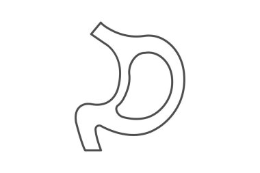 Mide inceliği simgesi, vektör, piksel mükemmel, illüstratör dosyası