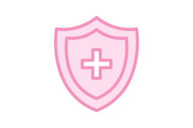 Tıbbi Haç duoton çizgi simgesi, vektör, piksel mükemmel, illüstratör dosyası